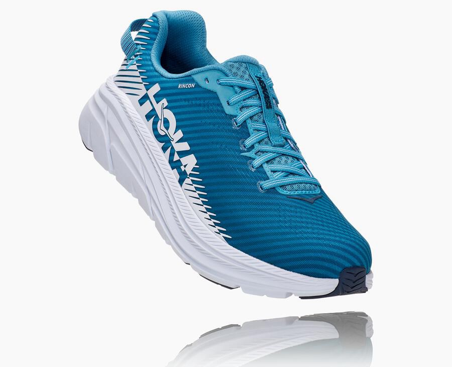 Hoka One One Hardloopschoenen Heren - Rincon 2 - Blauw/Wit - HT6215487